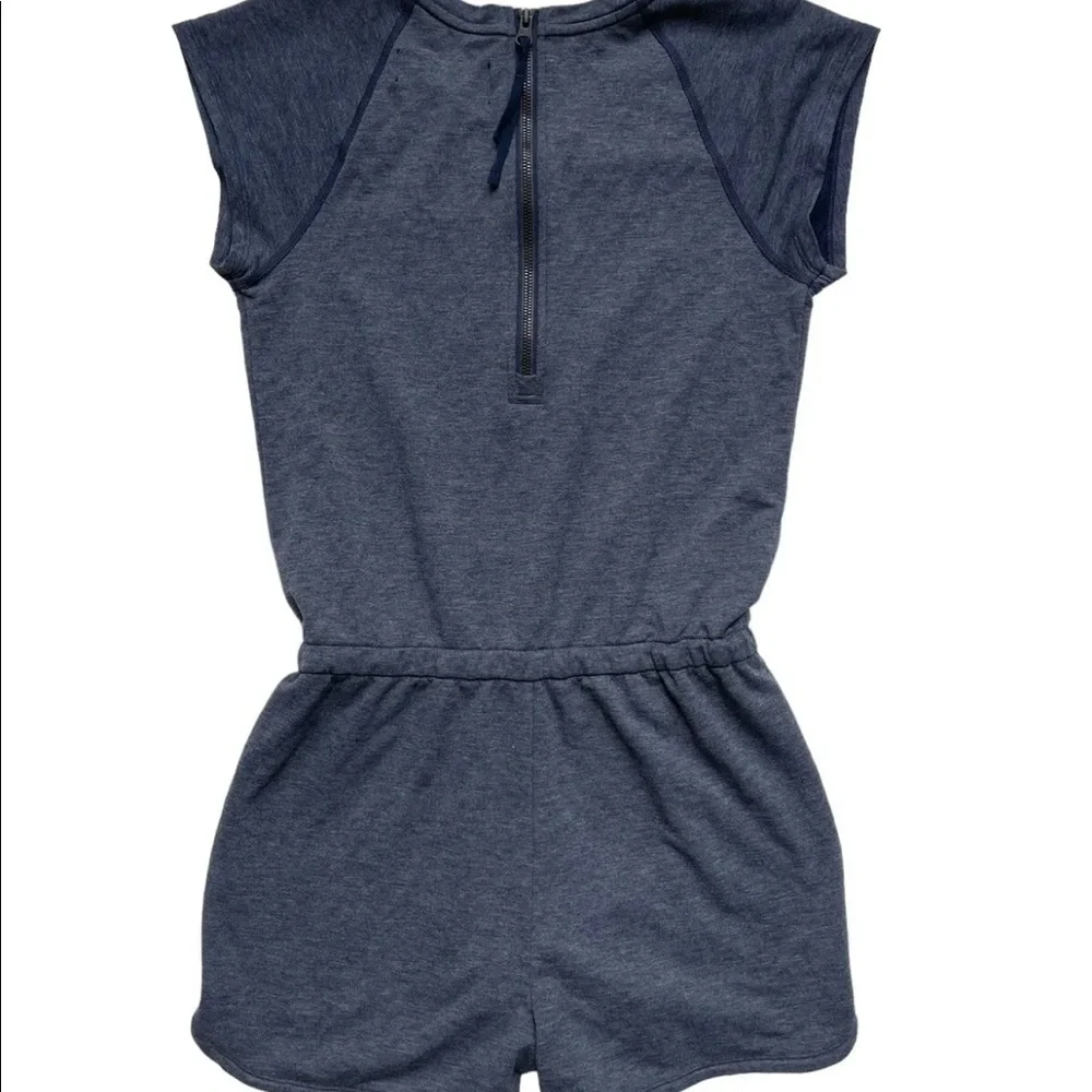 Smartwool Womens Sz XS Active Reset Romper Heather Blue Merino Blend - Picture 6 of 7
